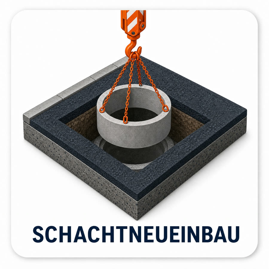 Schachtneueinbau – Icon, zum Vergrößern anklicken